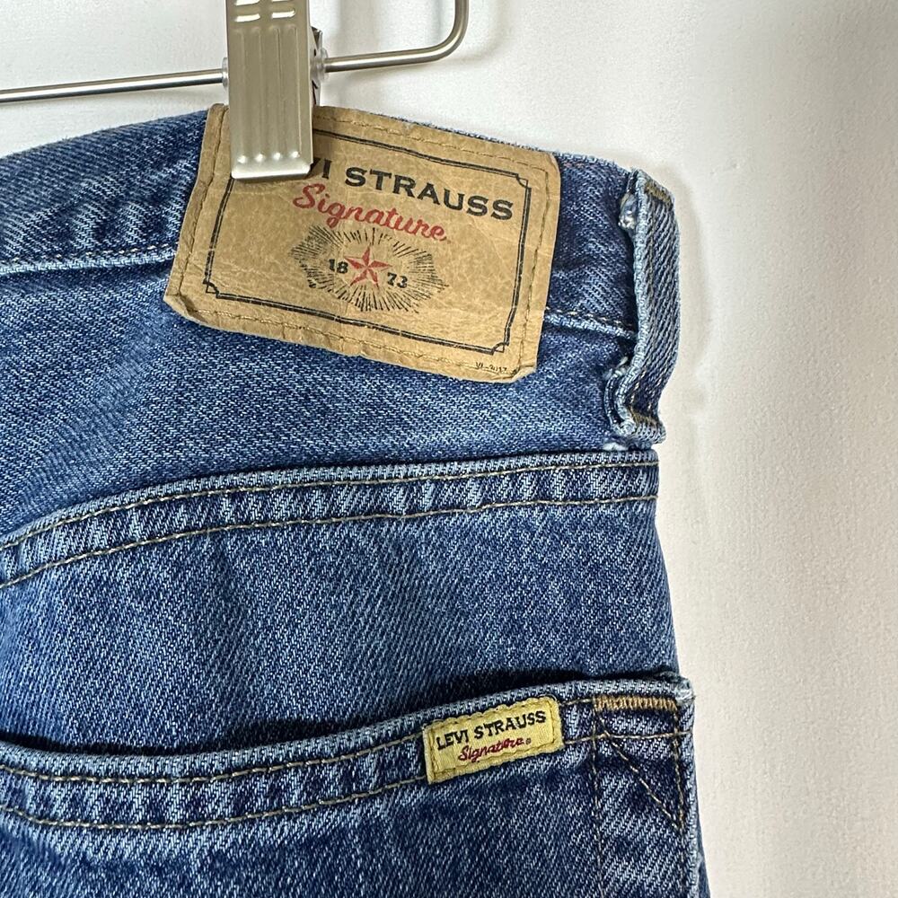 Levi Strauss Signature Regular Denim Jeans Medium Wash Men 34x30 100% Cotton - Picture 3 of 13